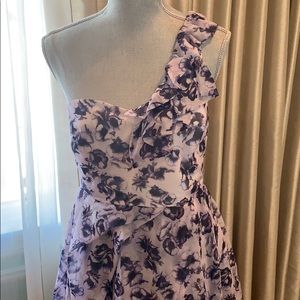 TopShop One shoulder asymmetric dress, A-line cut.